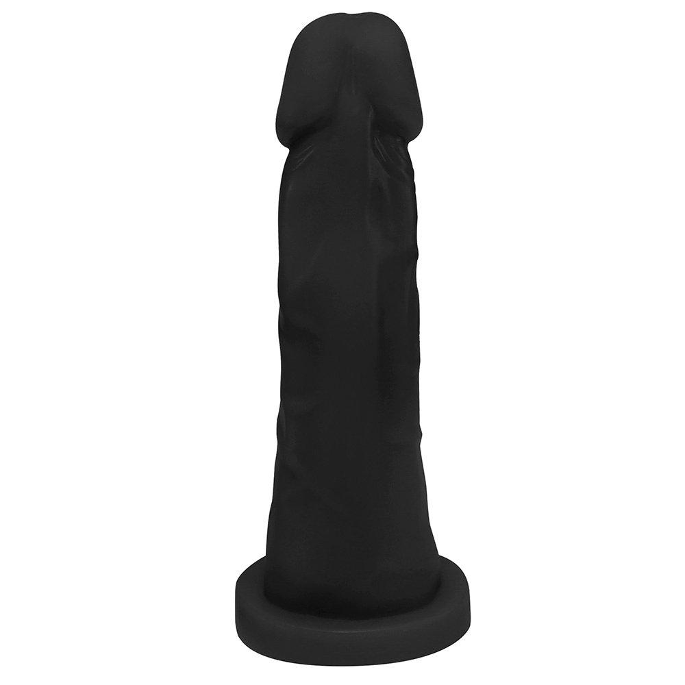 Pênis de Borracha com Base Miercoles 15 x 4,5cm Preto | Foto 03