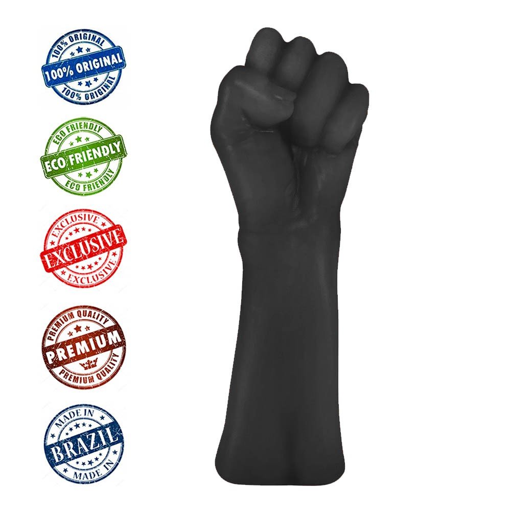 Penetrador para Prática de Fisting Realístico Hand Fist Punho 22 x 8cm Preto | Foto 05