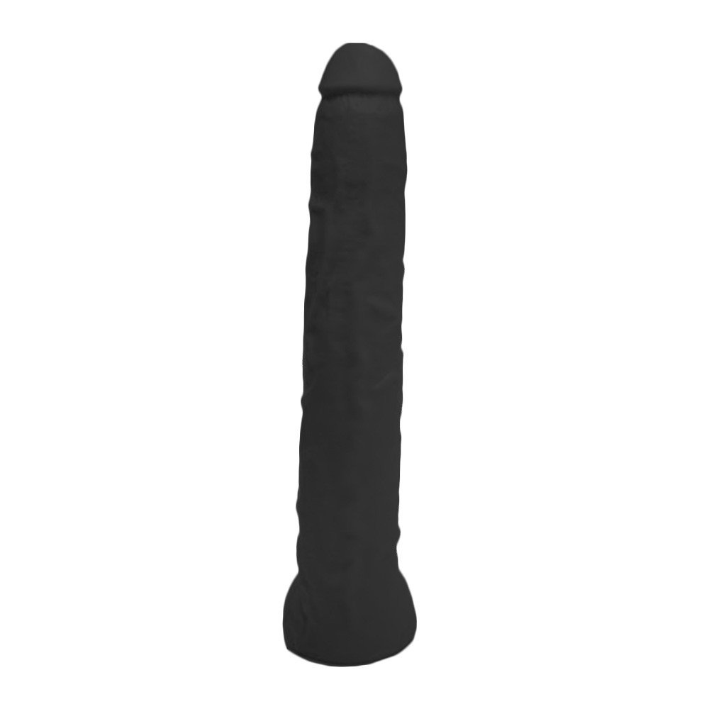 Pênis Gigante e Grosso Flexível com Escroto Negão da Picona 37 x 5cm Preto | Foto 02
