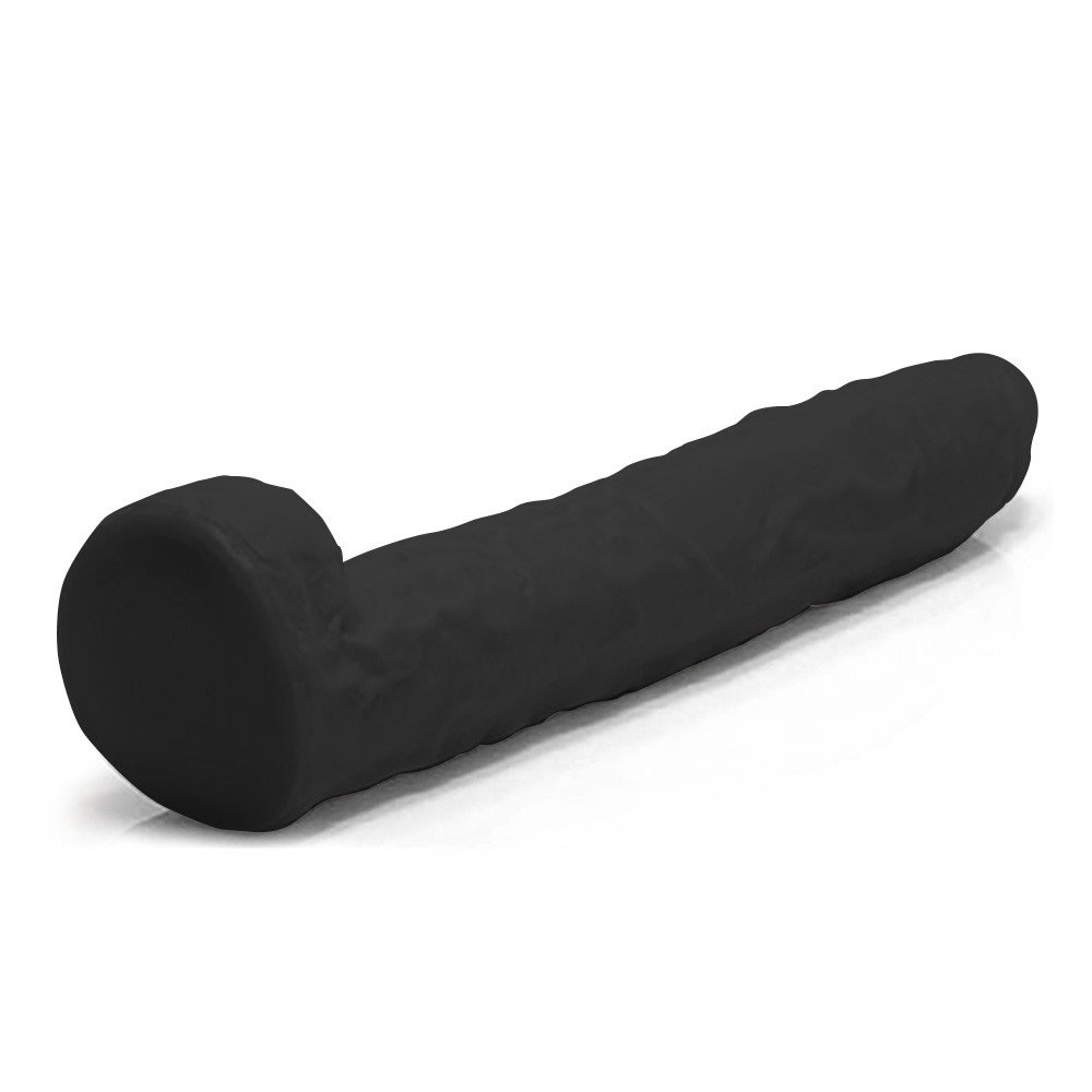 Pênis Gigante e Grosso Flexível com Escroto Negão da Picona 37 x 5cm Preto | Foto 03