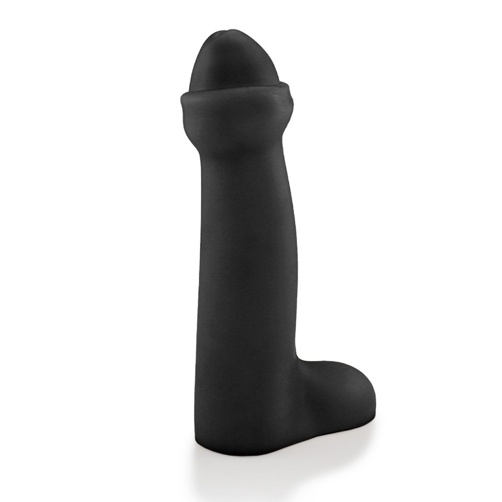 Pênis Gigante e Grosso Flexível com Escroto Fimose 28 x 7cm Preto | Foto 03