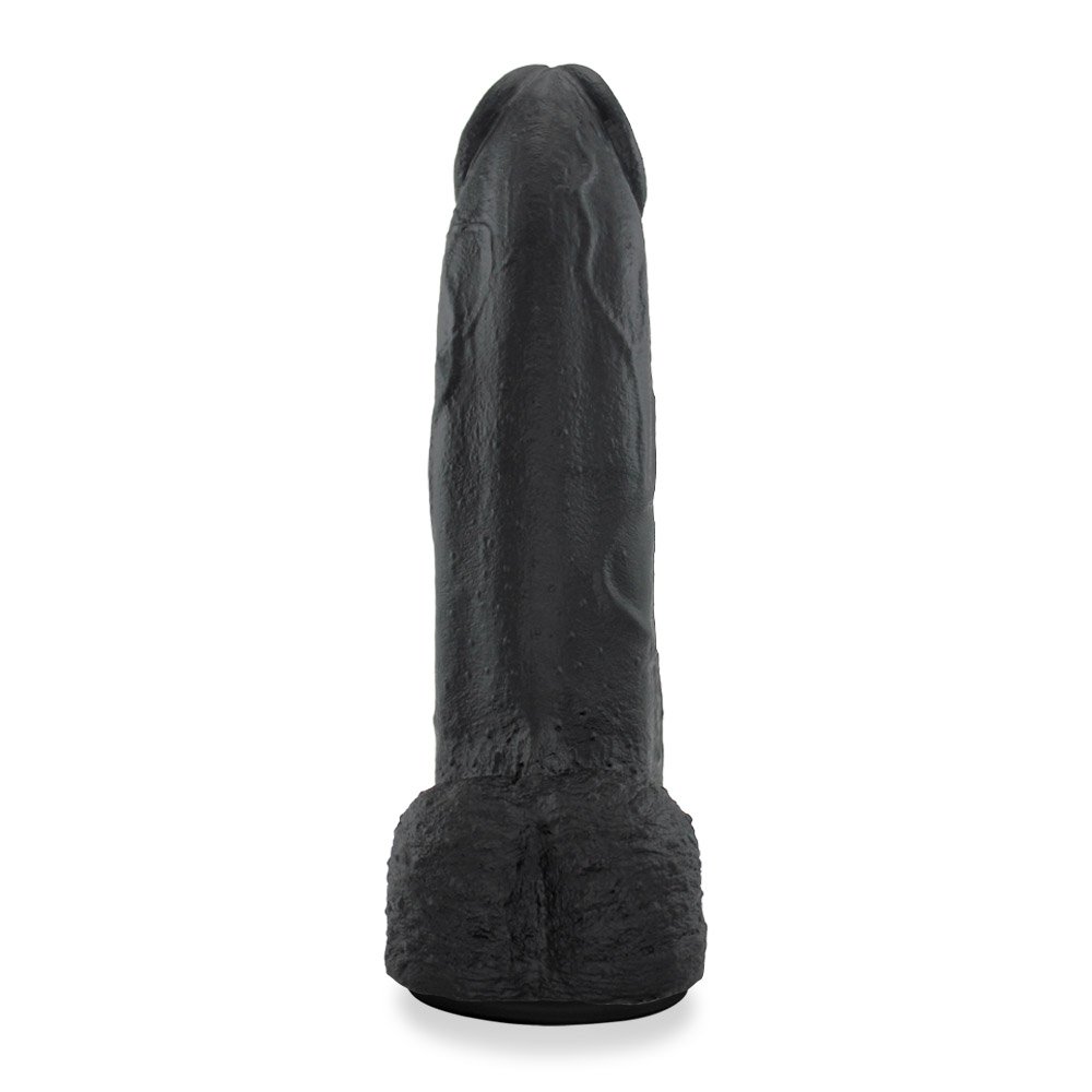 P�nis Real�stico em PVC Flex�vel com Ventosa Moz�o 29 x 7,5cm Preto | Foto 02