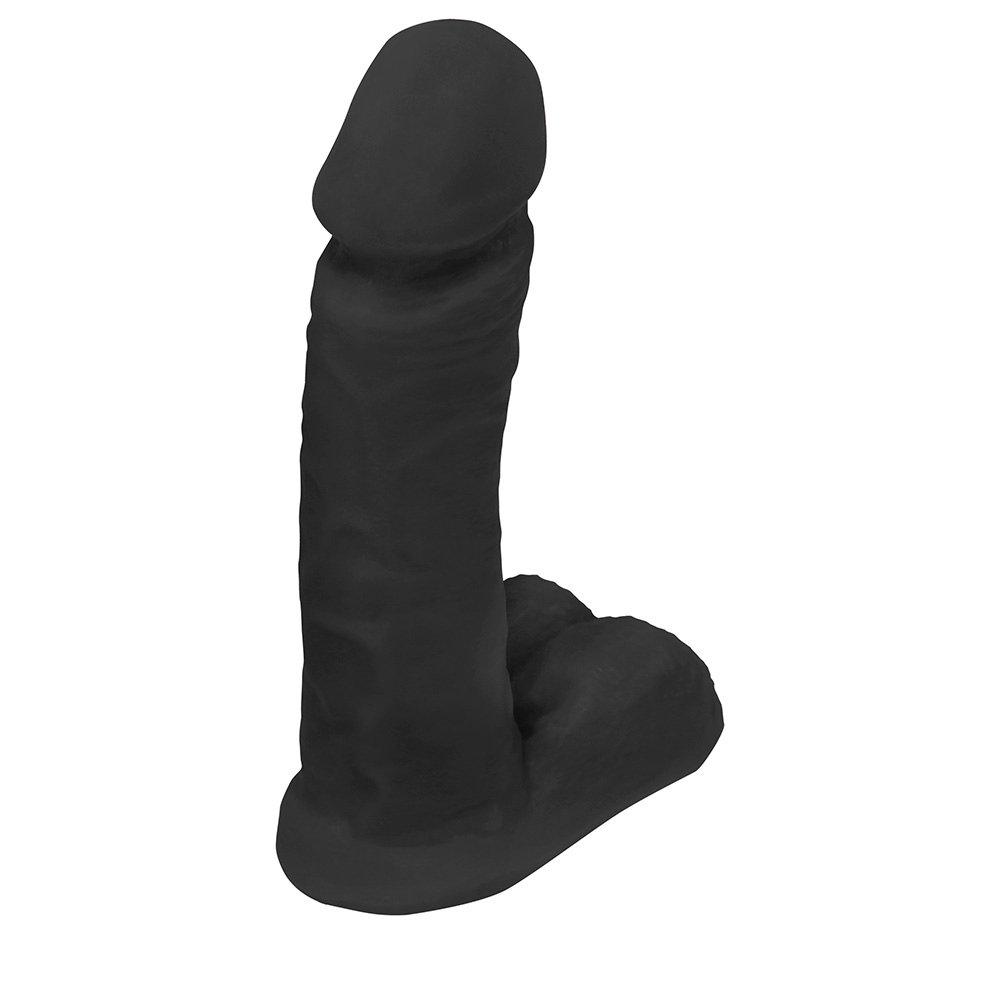 Pênis de Borracha com Escroto Ares 15 x 4cm Preto | Foto 02