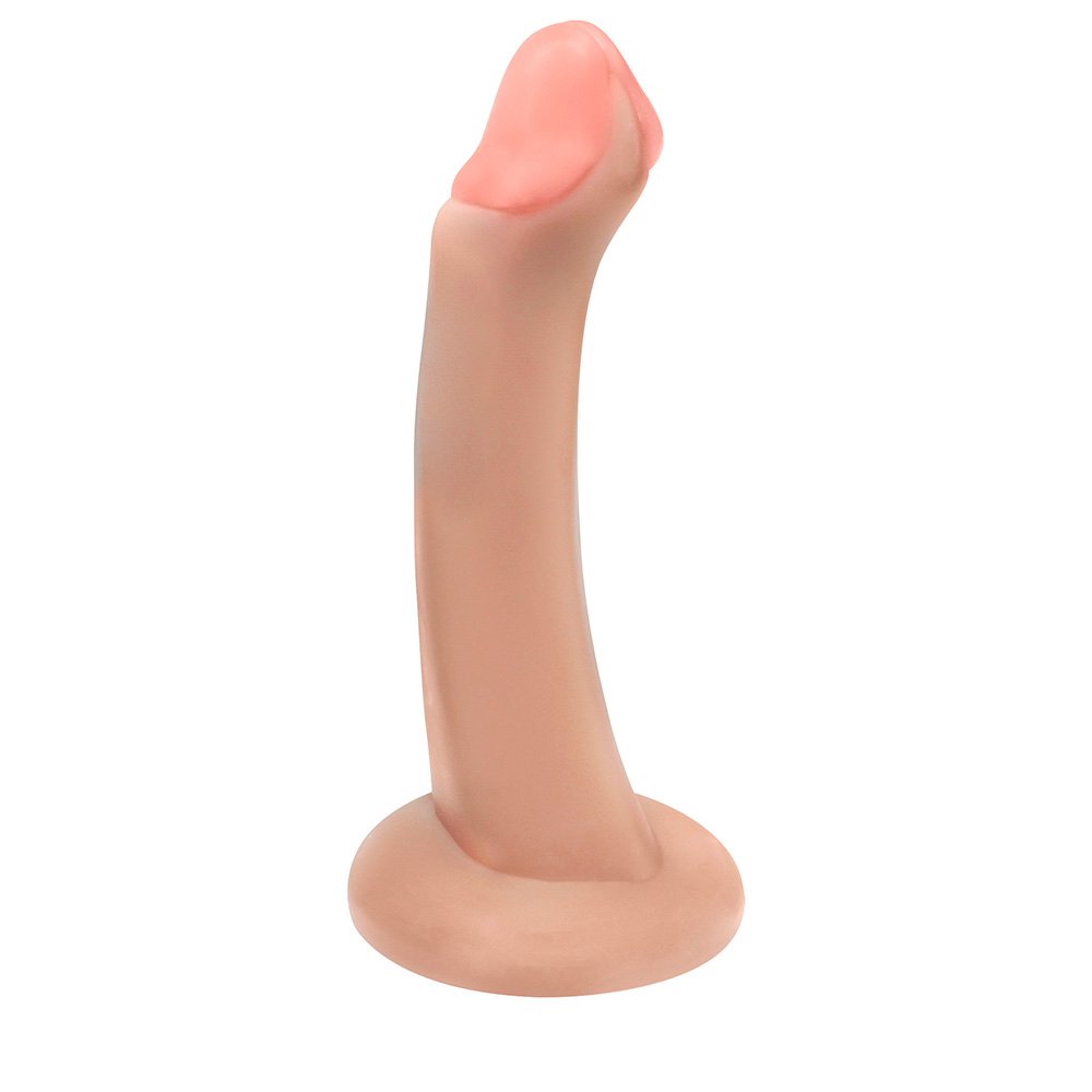 Pênis de PVC Flexível, Macio, Liso e com Base para Cinta Vacaciones 18 x 5cm Bege | Foto 04