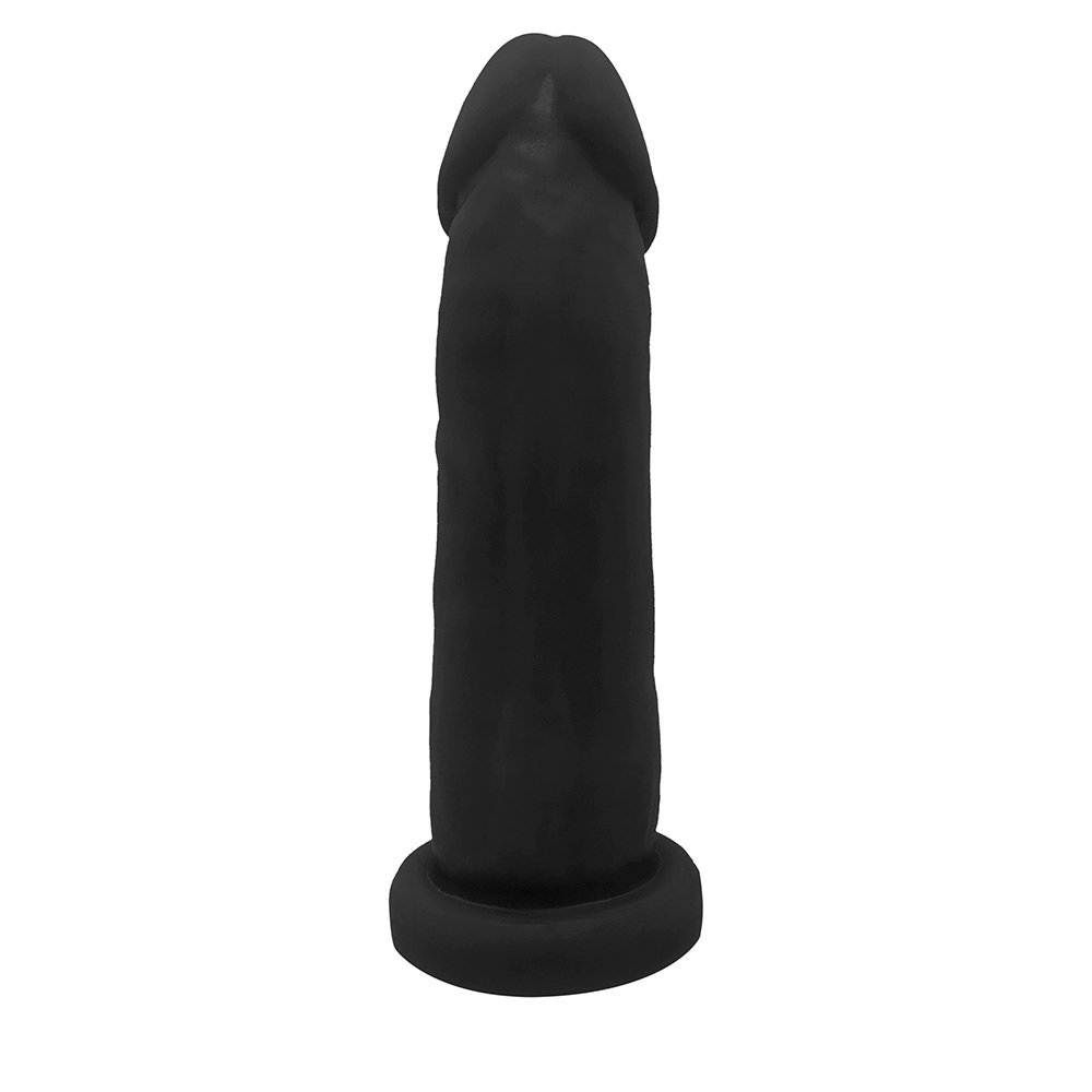 Pênis de Borracha com Base Viernes 19 x 5cm Preto | Foto 03