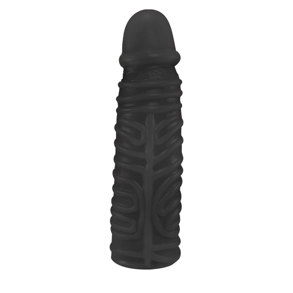 Pênis Torpedo em PVC Flexível Atóxico 24 x 6cm Preto | Foto 01