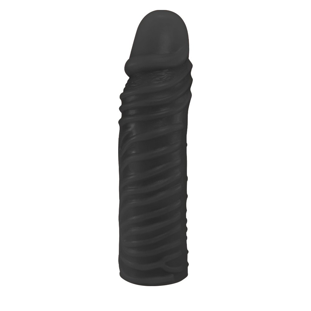 Pênis Torpedo em PVC Flexível Atóxico 24 x 6cm Preto | Foto 02