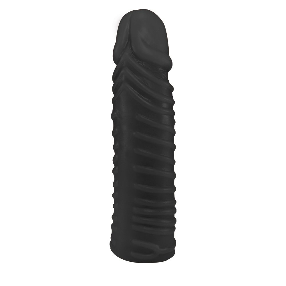 Pênis Torpedo em PVC Flexível Atóxico 24 x 6cm Preto | Foto 04