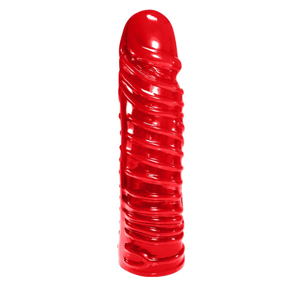 Pênis Torpedo em PVC Flexível Atóxico 24 x 6cm Vermelho | Foto 04