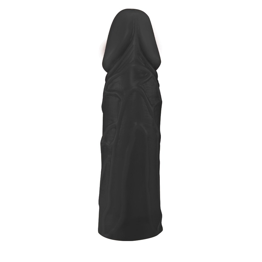 Pênis Cotoco em PVC Flexível Atóxico 20,5x 5,5cm Preto | Foto 03