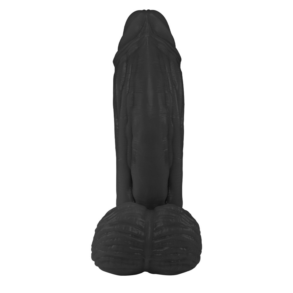Pênis Large em PVC Flexível Atóxico com Escroto 21 x 6,5cm Preto | Foto 03