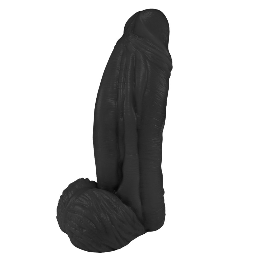 Pênis Large em PVC Flexível Atóxico com Escroto 21 x 6,5cm Preto | Foto 04