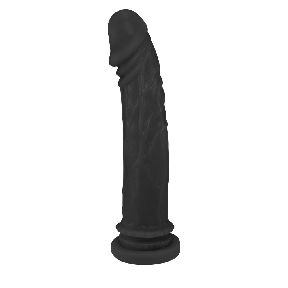 Pênis com Base para Cinta Garantido 18 x 3,5cm Preto | Foto 02