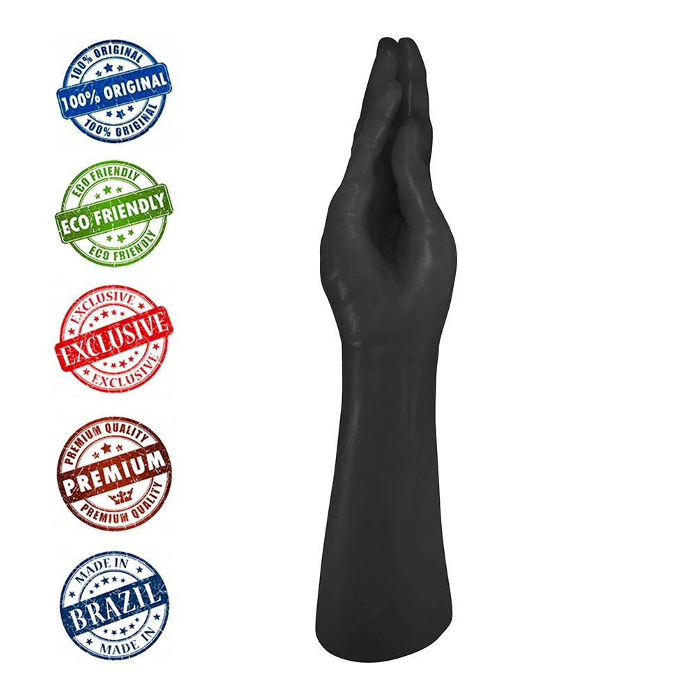 Penetrador para Prática de Fisting Realístico Hand Fist Esticada 29 x 6,2cm Preto | Foto 05