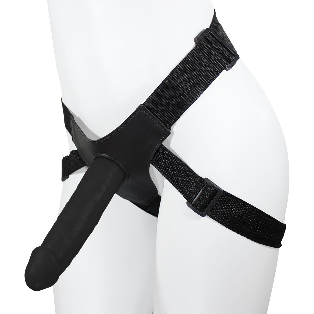 Cinta Peniana Ajustável com Pênis Realístico Martes 19 x 4,5cm Preto | Foto 01