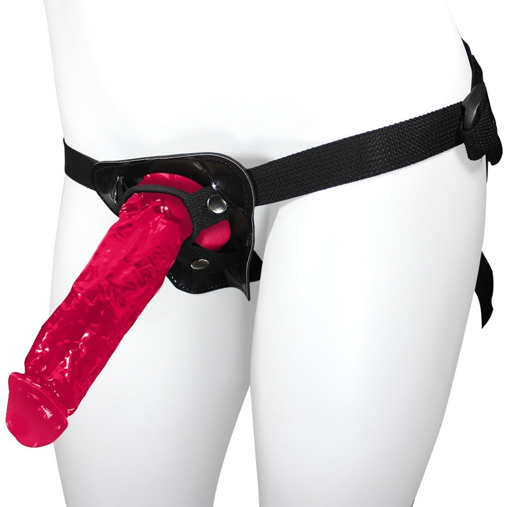 Cinta Peniana Ajustável com Pênis Realístico King 19 x 5cm Pink | Foto 01