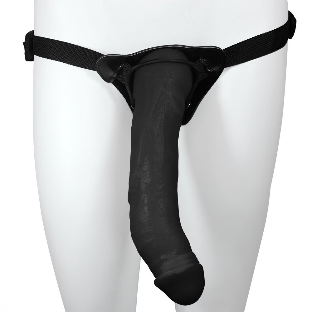 Cinta Peniana Ajustável com Pênis Realístico Mandingo 27 x 5,5cm Preto | Foto 02