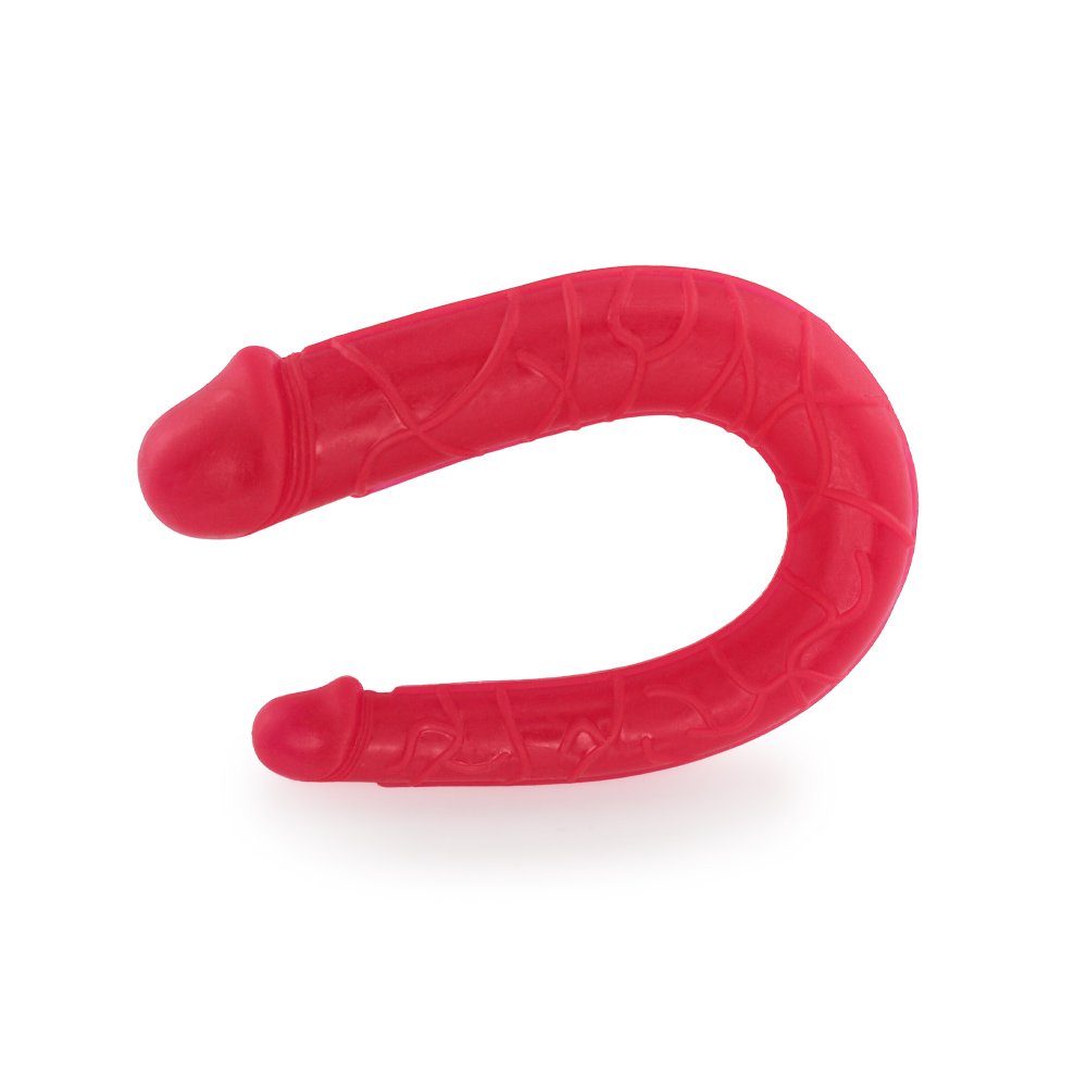 Pênis Duas Pontas em Jelly Havaiano Ferradura 30 x 3,5cm Pink | Foto 03