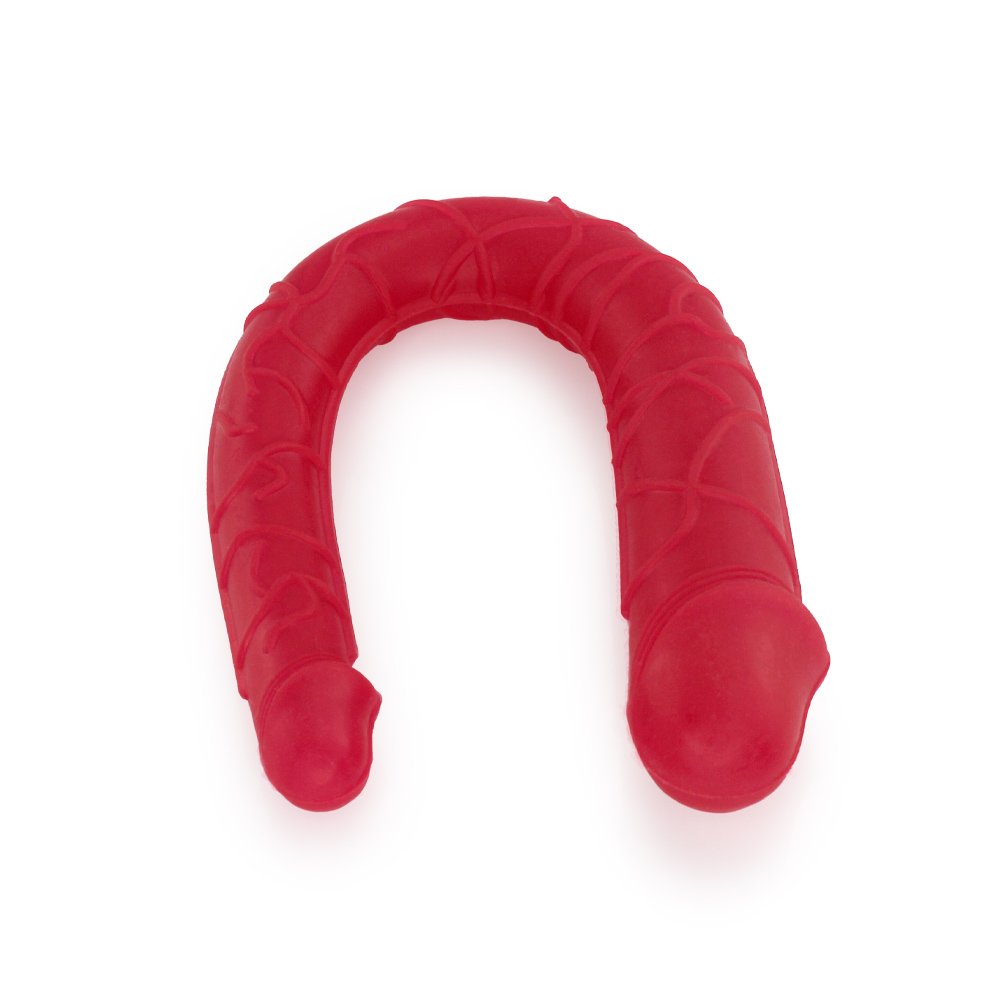 Pênis Duas Pontas em Jelly Havaiano Ferradura 30 x 3,5cm Pink | Foto 04
