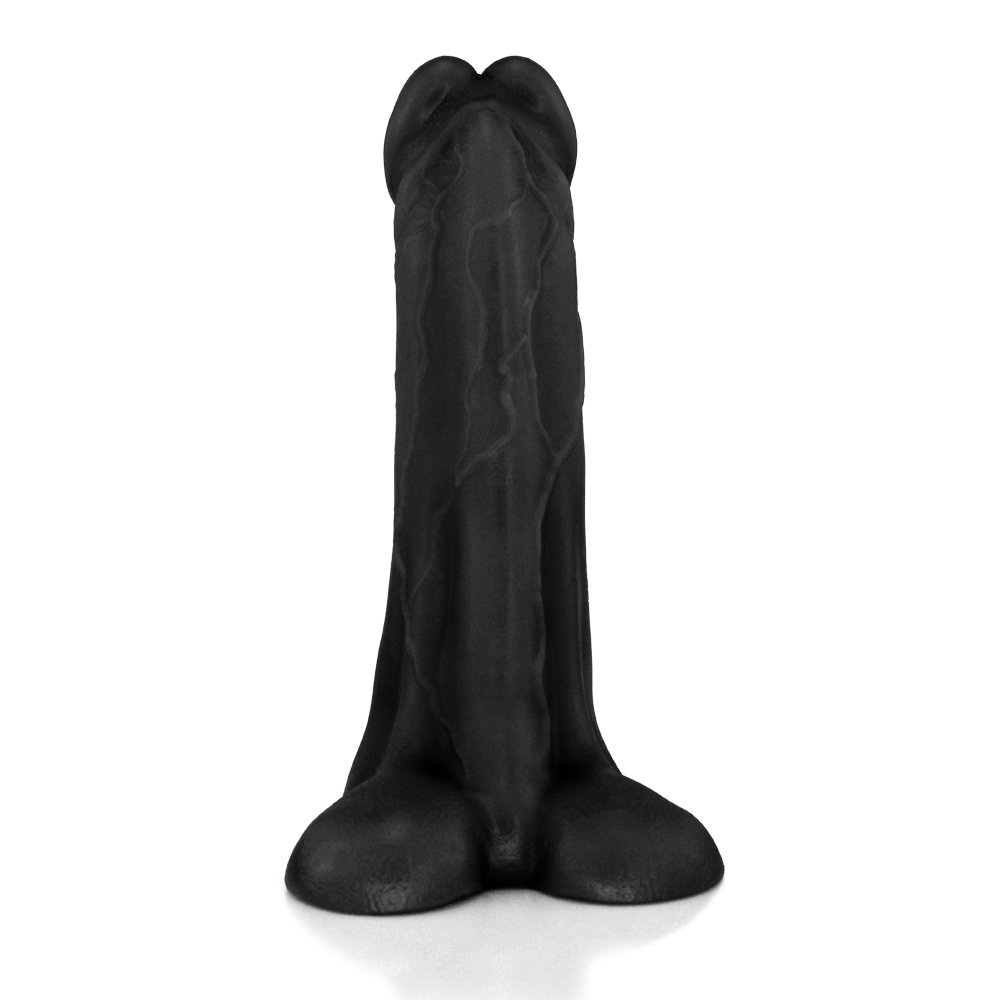 Pênis Realístico Flexível com Escroto Cedro 20,5 x 6cm Preto | Foto 02