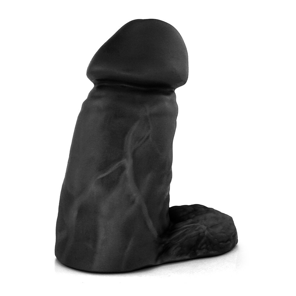 Pênis Realístico Flexível com Escroto Massaranduba 18 x 7,6cm Preto | Foto 04
