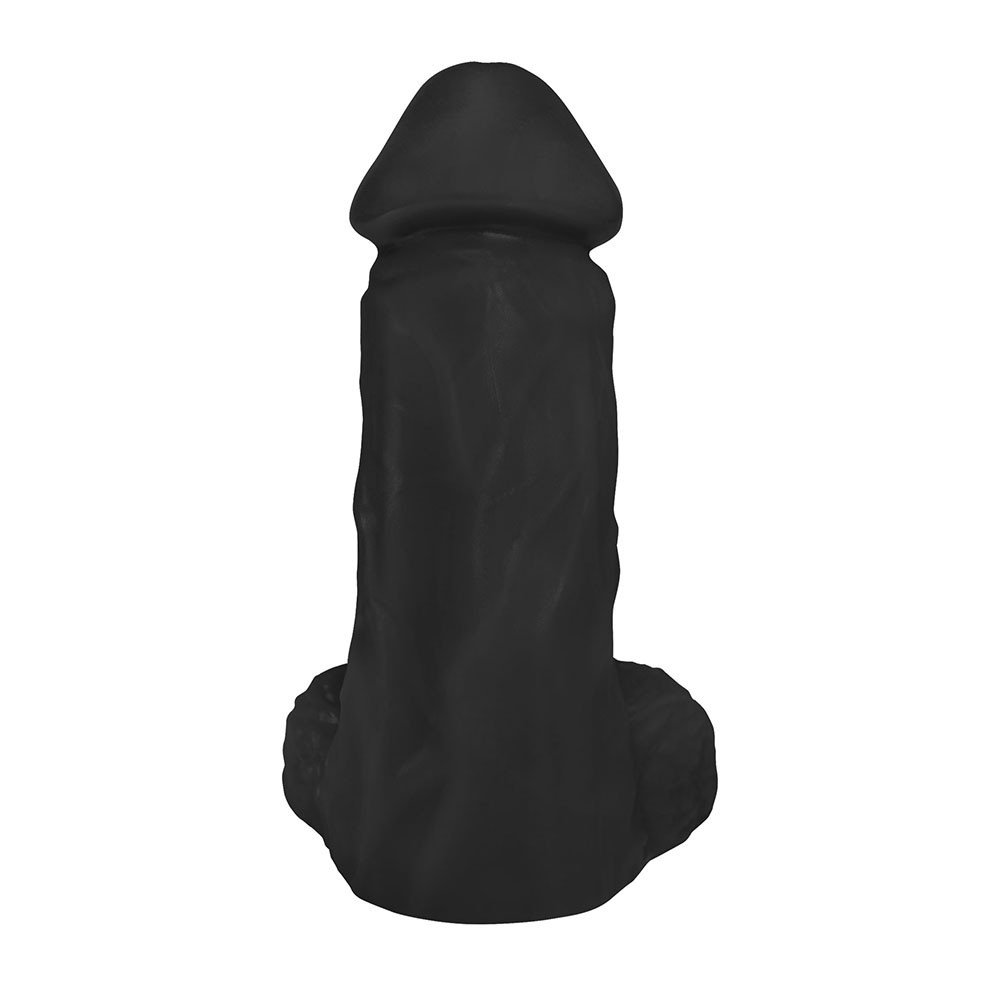Pênis Realístico Flexível com Escroto Cumaru 19 x 6cm Preto | Foto 03
