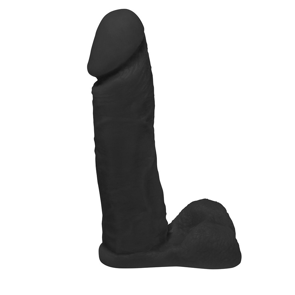 Pênis de Borracha com Escroto Dionísio 19 x 4,5cm Preto | Foto 01