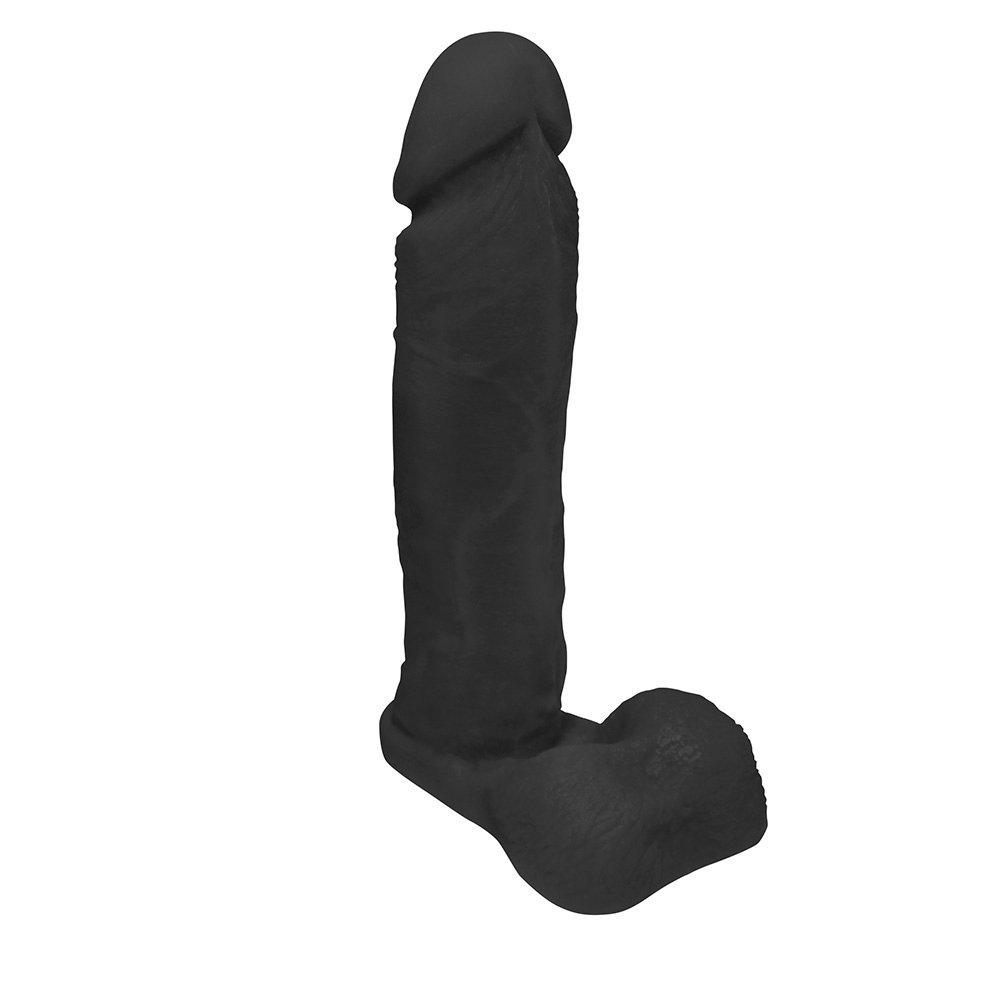 Pênis de Borracha com Escroto Dionísio 19 x 4,5cm Preto | Foto 02