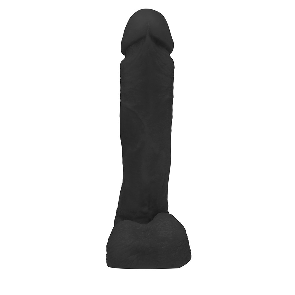 Pênis de Borracha com Escroto Dionísio 19 x 4,5cm Preto | Foto 04