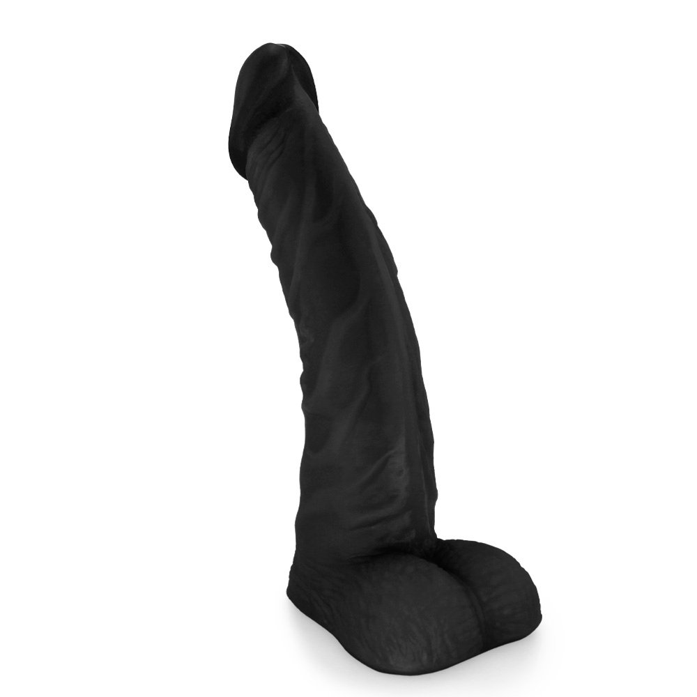 Pênis de Borracha com Escroto Poseidon 20 x 4cm Preto | Foto 04
