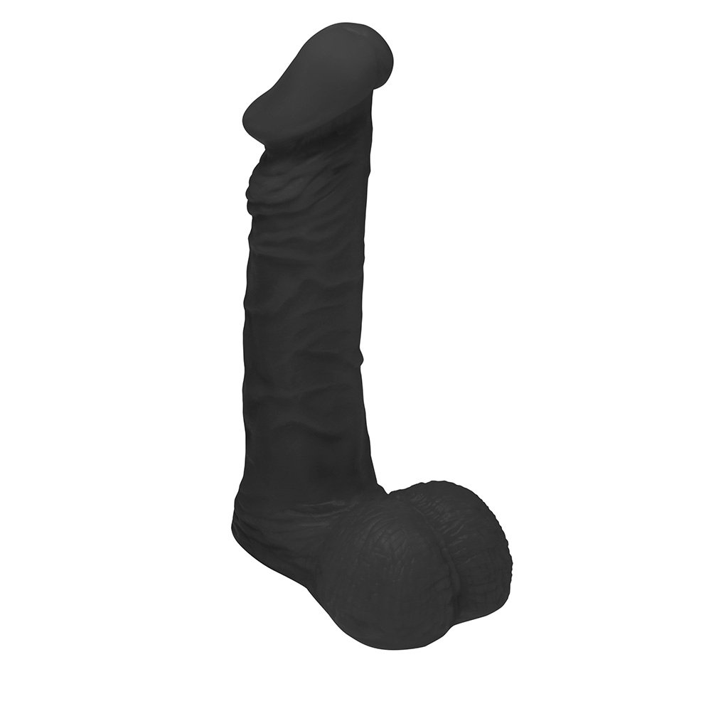 Pênis de Borracha, com Glande Zeus 20 x 4,5cm Preto | Foto 01