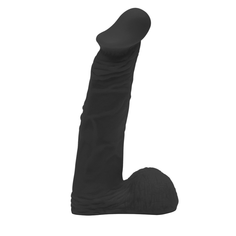 Pênis de Borracha, com Glande Zeus 20 x 4,5cm Preto | Foto 02