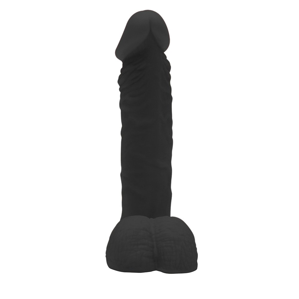 Pênis de Borracha, com Glande Zeus 20 x 4,5cm Preto | Foto 03
