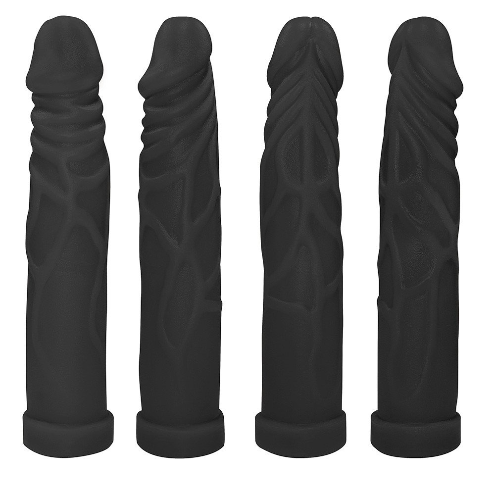 Cinta Peniana com Pênis Realístico Tall 17,5 x 3,25cm Preto | Foto 04