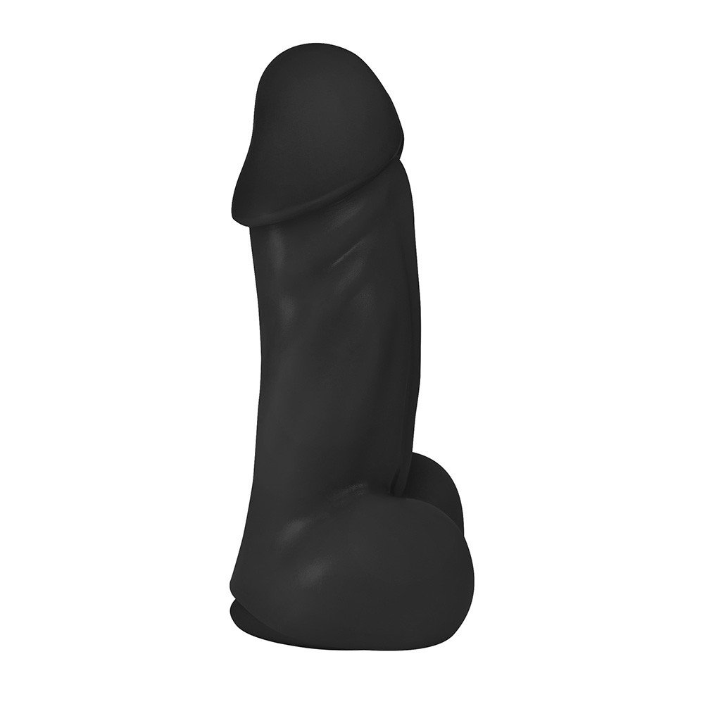 Pênis Realístico Flexível com Escroto e Ventosa Sucupira 20,5 x 6,5cm Preto | Foto 03