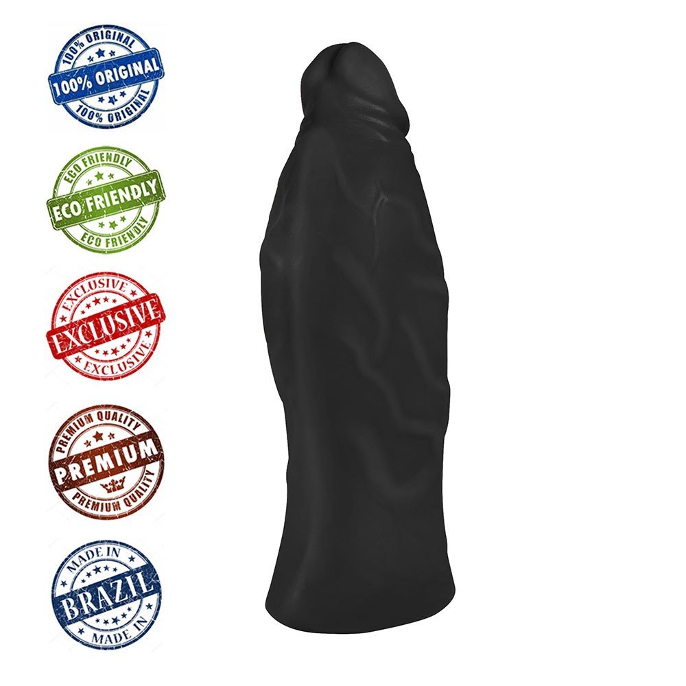 Pênis Realístico Flexível Jatobá 21 x 6,8cm Preto | Foto 05