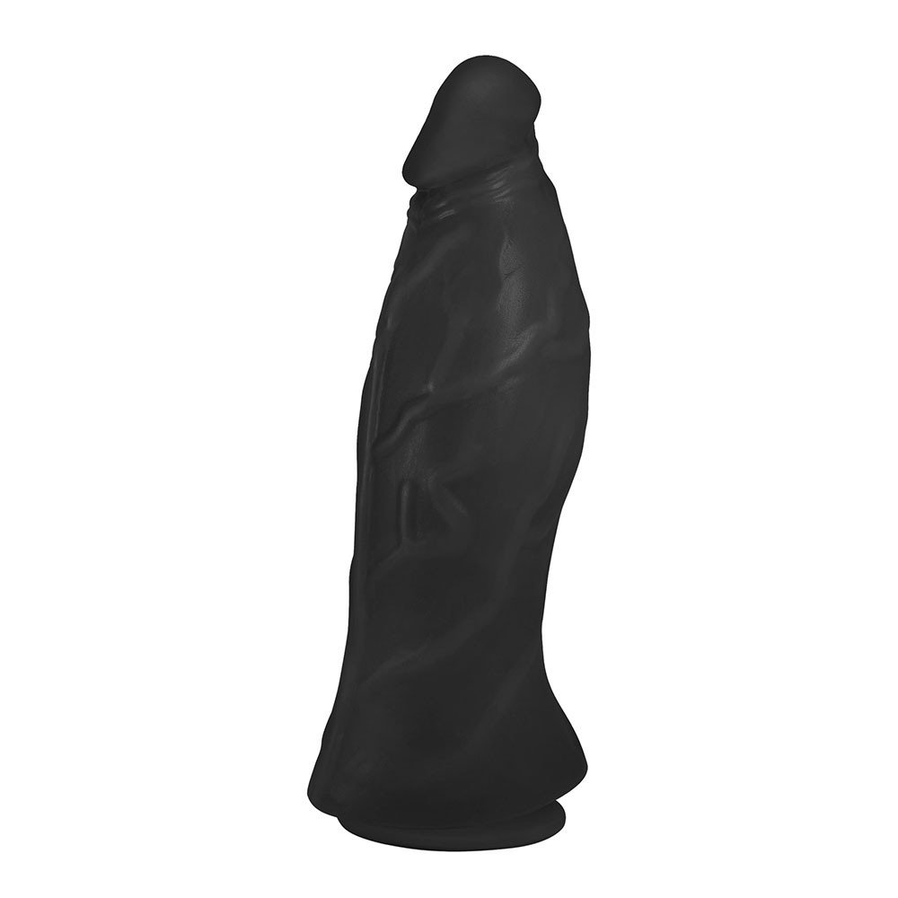 Pênis Realístico Flexível com Ventosa Jatobá 21 x 6,8cm Preto | Foto 03