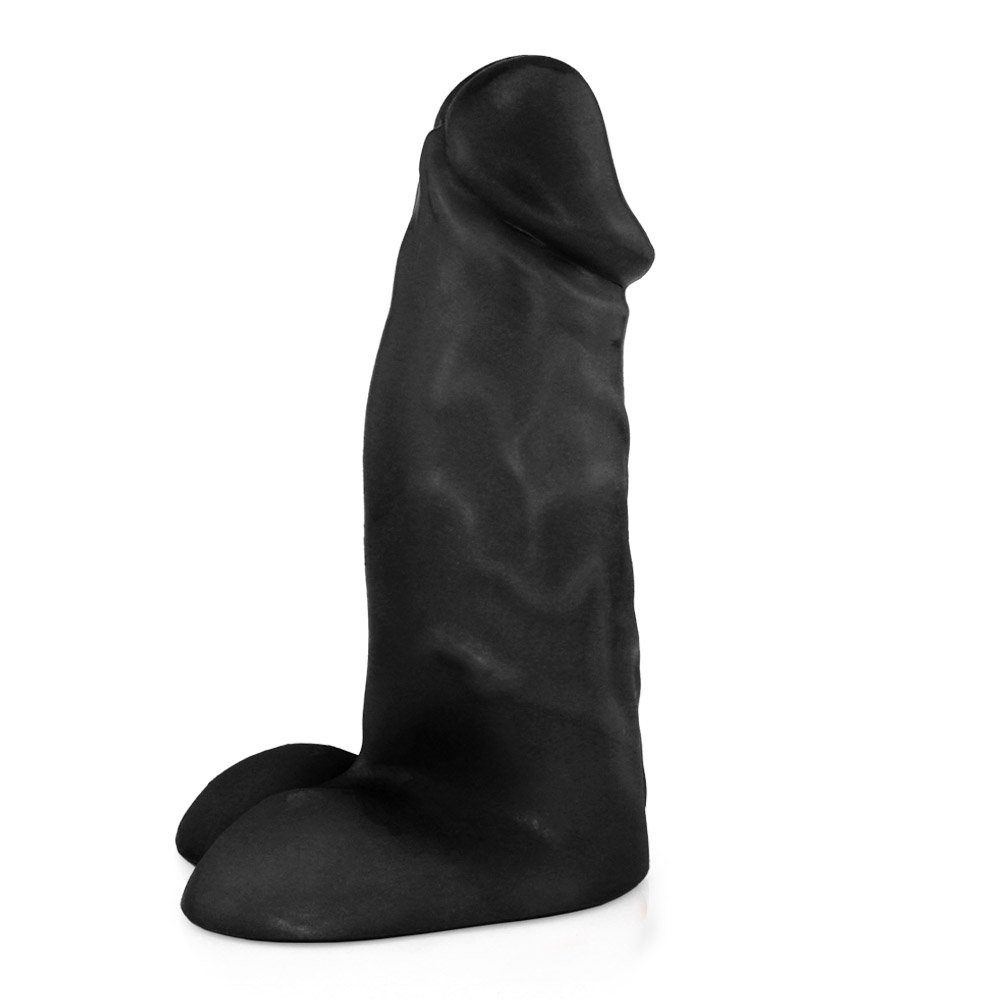 Pênis Realístico Flexível com Escroto Peroba 19 x 6,8cm Preto | Foto 08