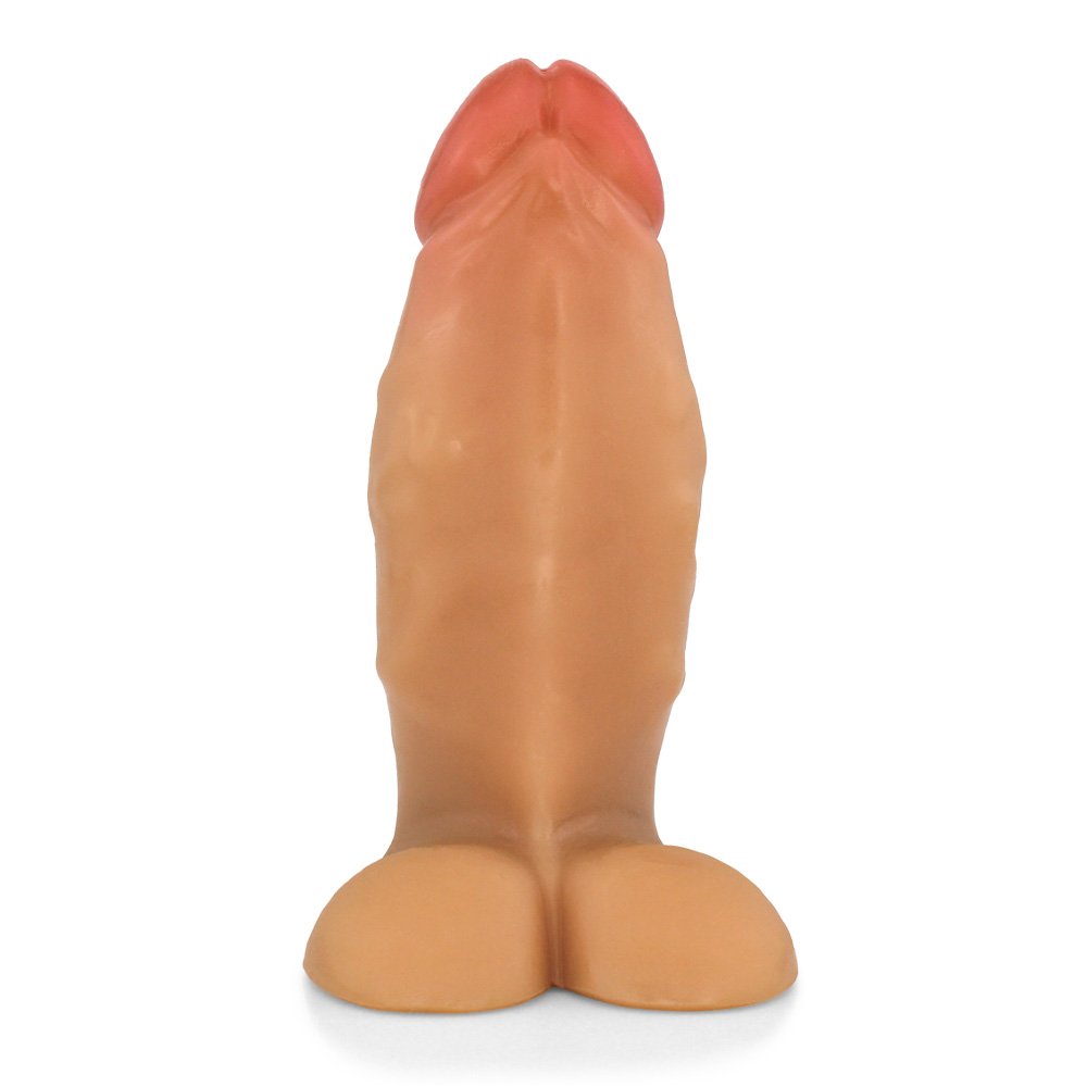 Pênis Realístico Flexível com Escroto Peroba 19 x 6,8cm Bege | Foto 02