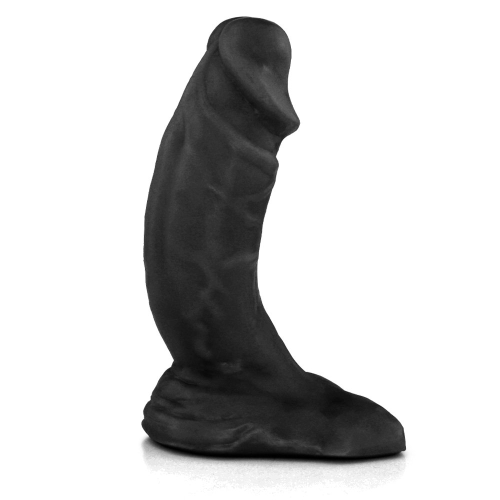 Pênis Realístico Flexível com Escroto Carvalho 19,5x 5,7cm Preto | Foto 08