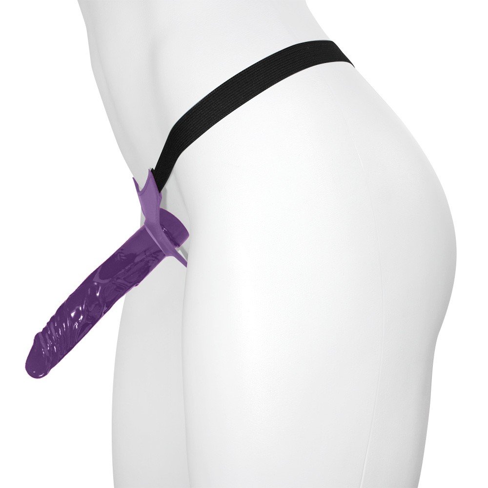 Cinta Peniana com P�nis Real�stico Tall 17,5 x 3,25cm Roxo | Foto 02