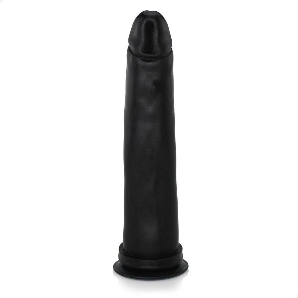 Pênis Gigante e Grosso Flexível com Ventosa Comprido 31 x 5,8cm Preto | Foto 02