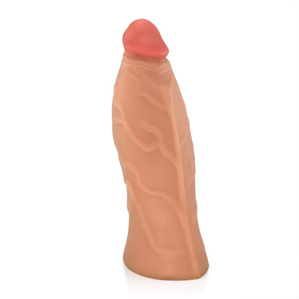 Pênis Gigante e Grosso Flexível Jatobaço 31 x 10cm Bege | Foto 03
