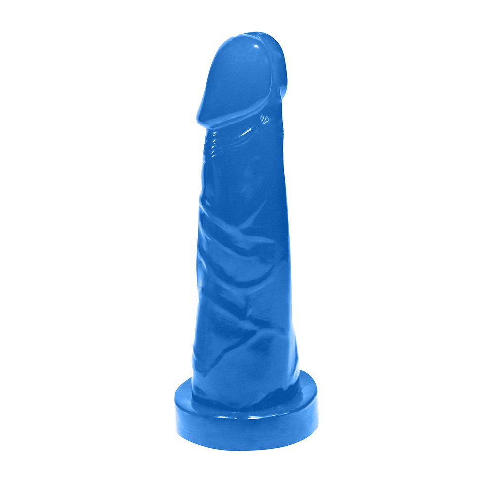 Pênis com Base para Cinta Miércoles 15 x 4,5cm Azul Translúcido | Foto 04