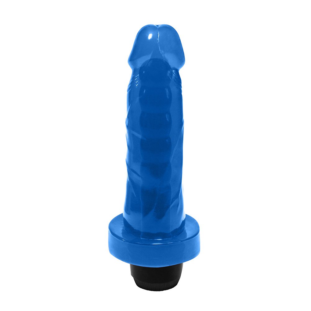 Pênis Mimo com Vibrador Multivelocidade 13,5 x 4cm Azul Translúcido | Foto 03