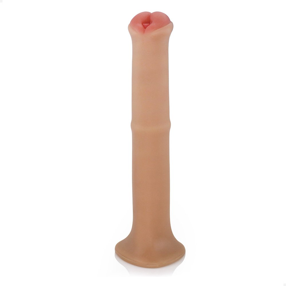 Pênis Gigante e Grosso Flexível Jamanta 34,5 x 5,8cm Bege | Foto 02