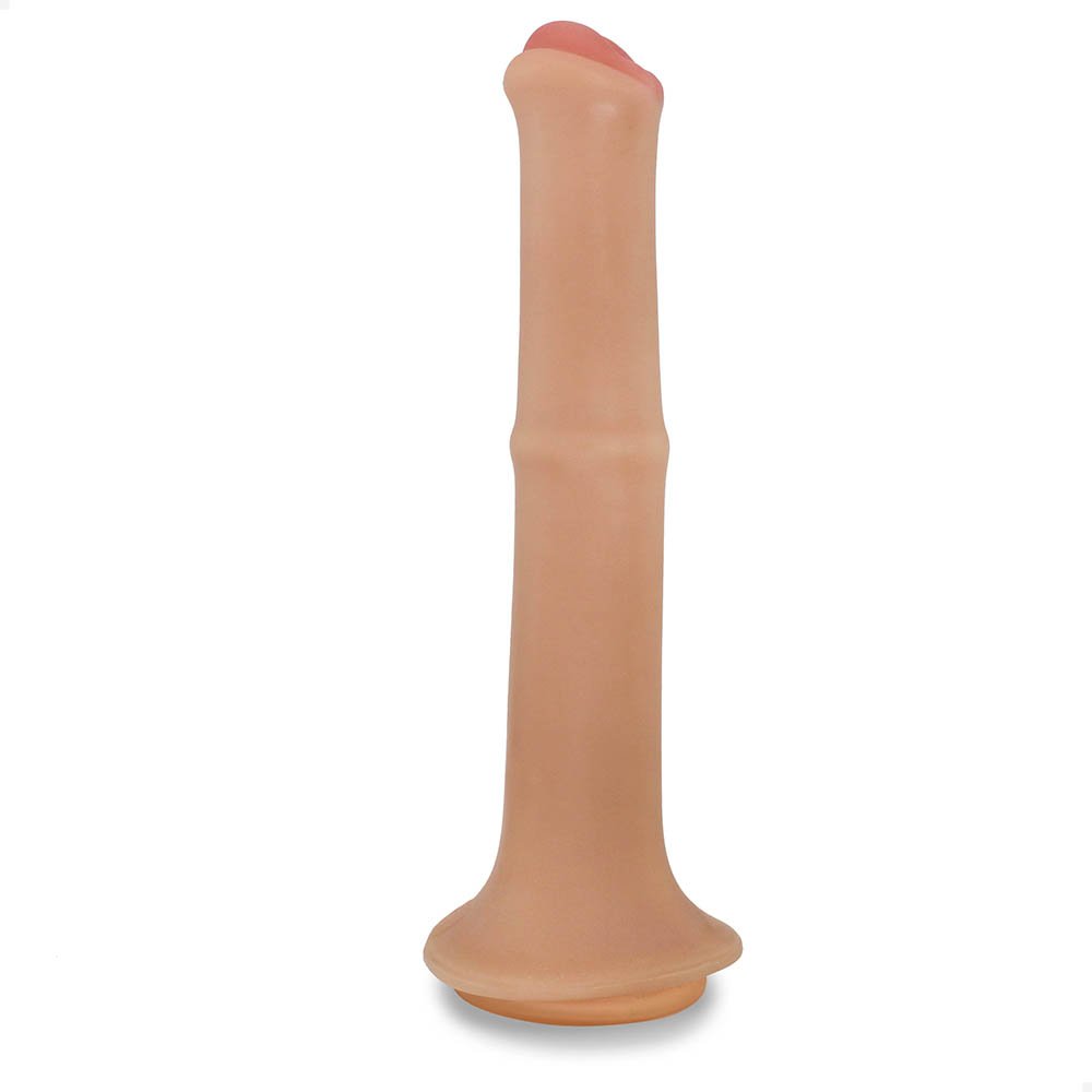Pênis Gigante e Grosso Flexível Jamanta que Ejacula 34,5 x 5,8cm Bege | Foto 03