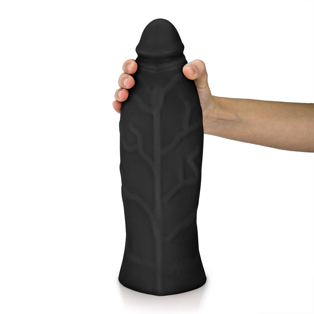 Pênis Gigante e Grosso Flexível Jatobaço 31 x 10cm Preto | Foto 01