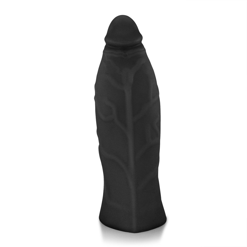 Pênis Gigante e Grosso Flexível Jatobaço 31 x 10cm Preto | Foto 02