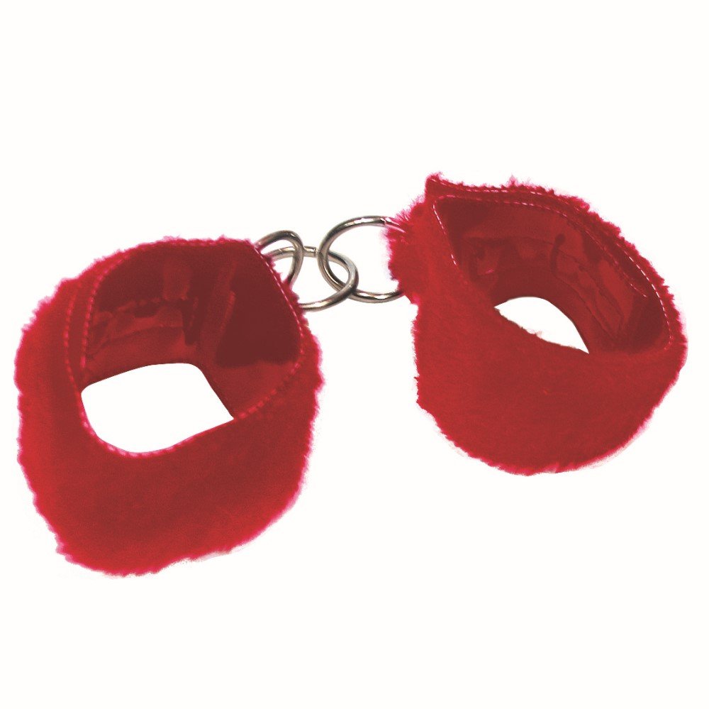 Algema Pelúcia Vinil Velcro Vermelha